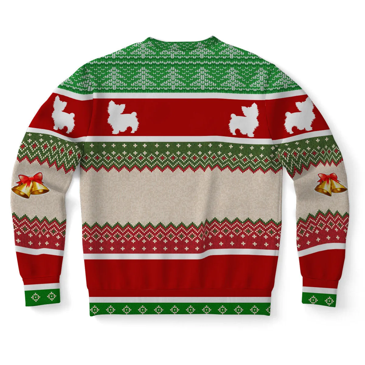 Personalized Yorkshire Terrier Dog Ugly Christmas Sweater, Upload Photo Sweater, Gift for Dog Lovers