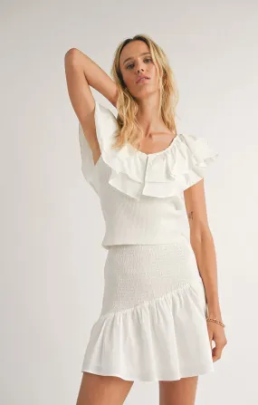 Picnics Ruffle Sweater