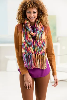 Pilsen Fringe Scarf (Crochet)