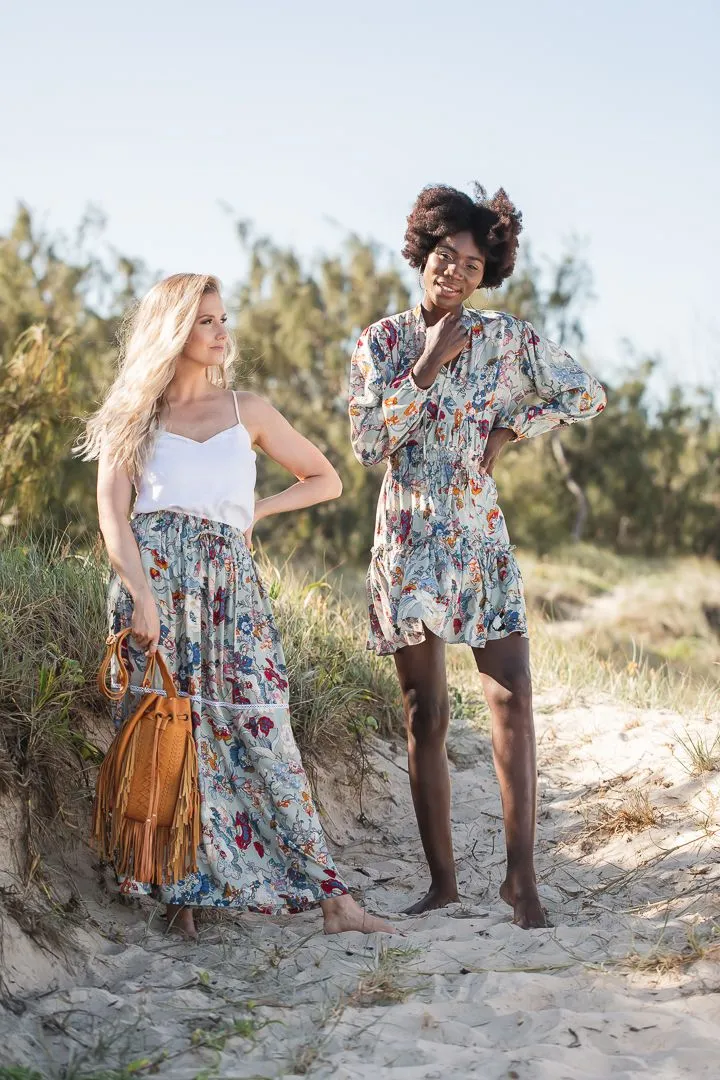 Pistachio Maxi Skirt