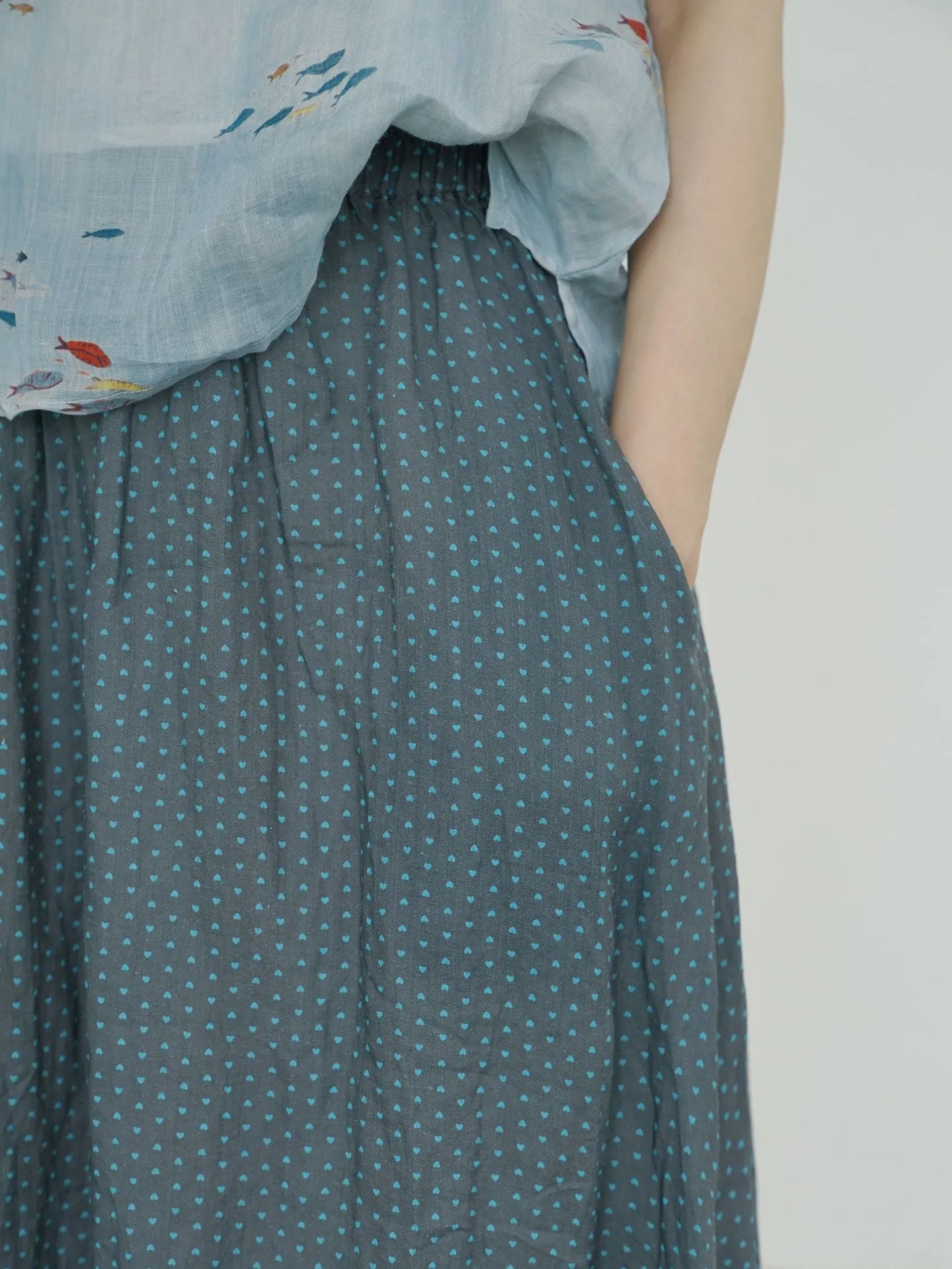 Polka Dot Maxi Skirt