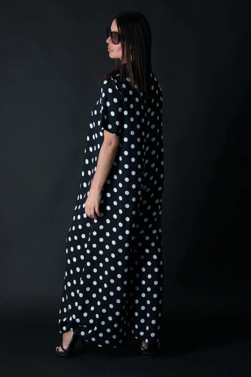 Polka Dots Cotton Jumpsuit Valentin