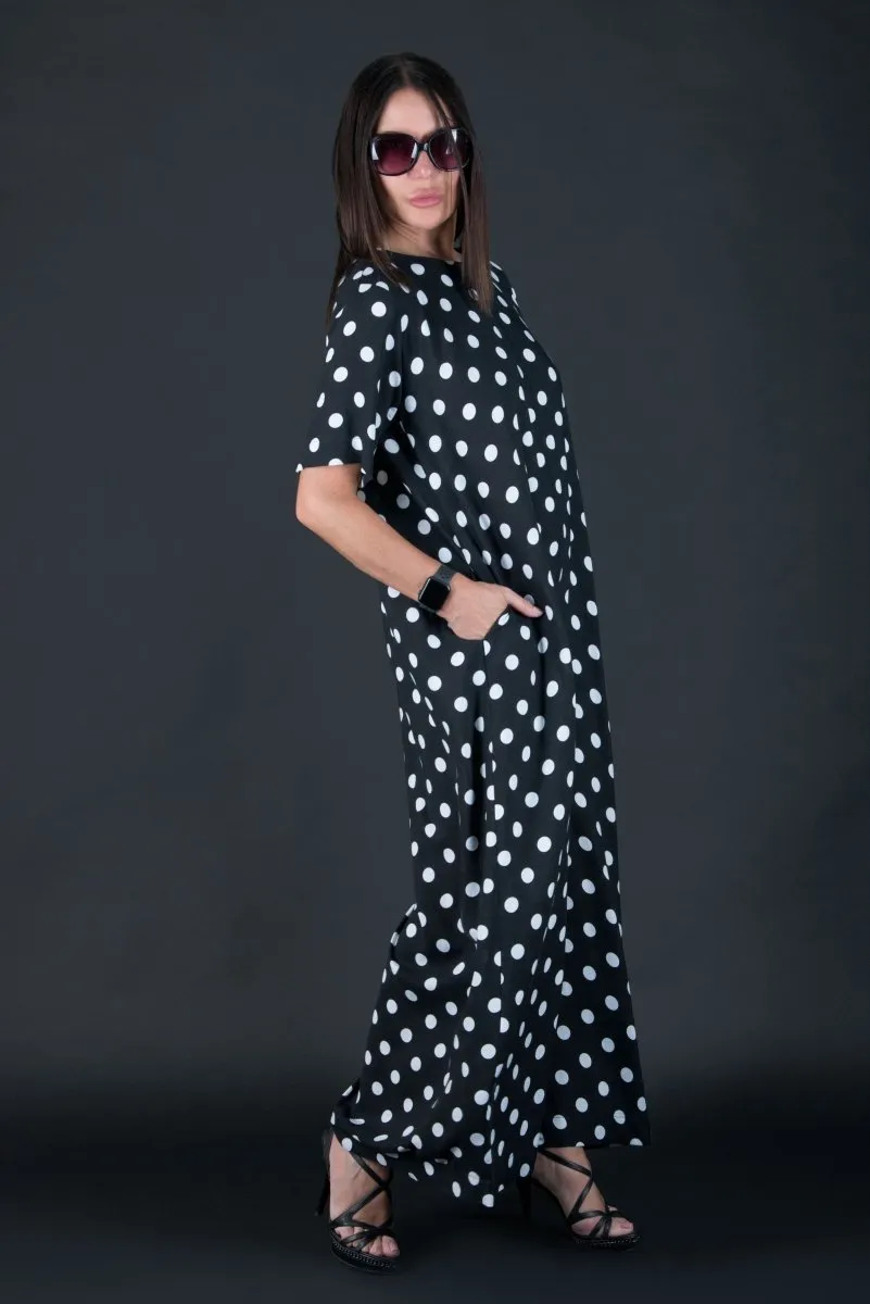 Polka Dots Cotton Jumpsuit Valentin