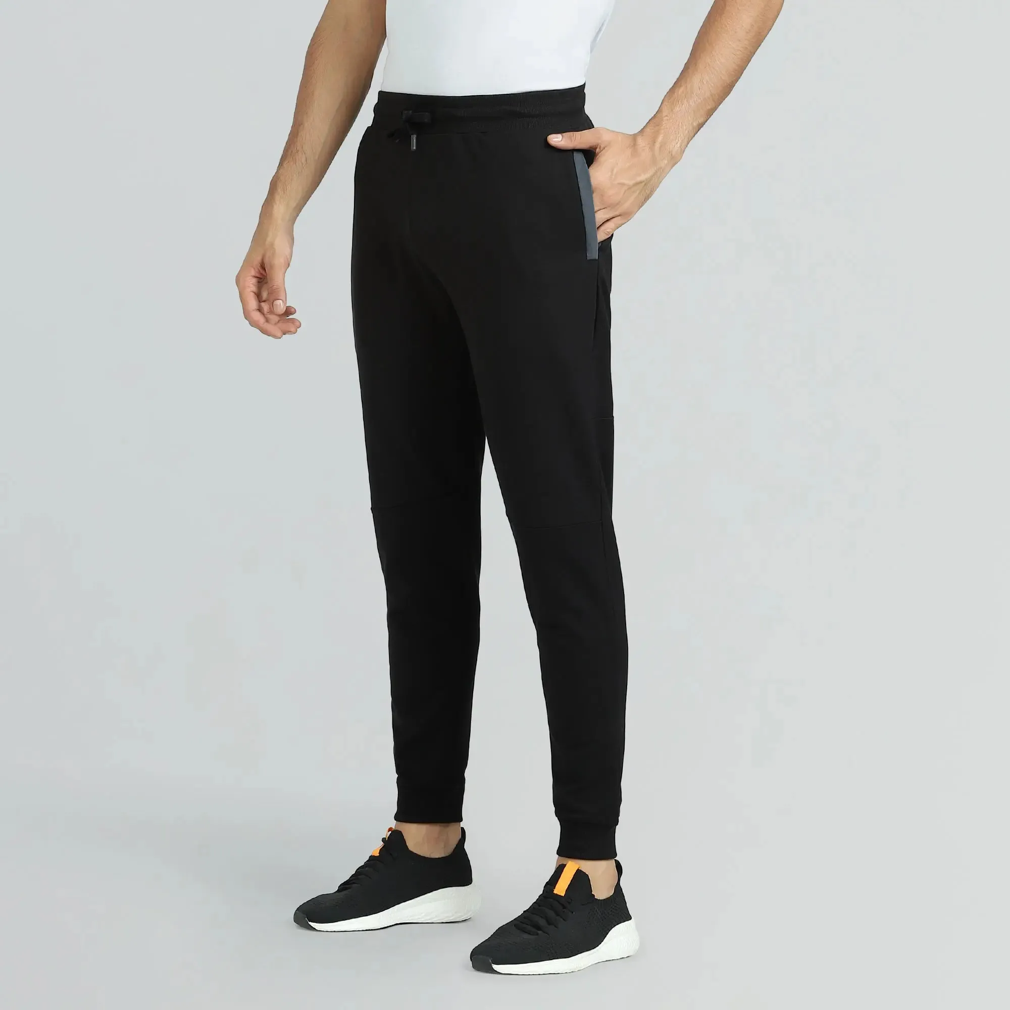 Quest French Terry Cotton-Blend Joggers Phantom Grey