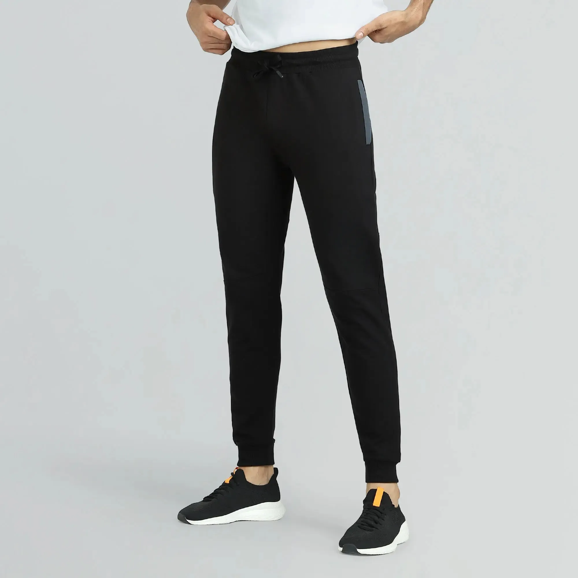 Quest French Terry Cotton-Blend Joggers Phantom Grey