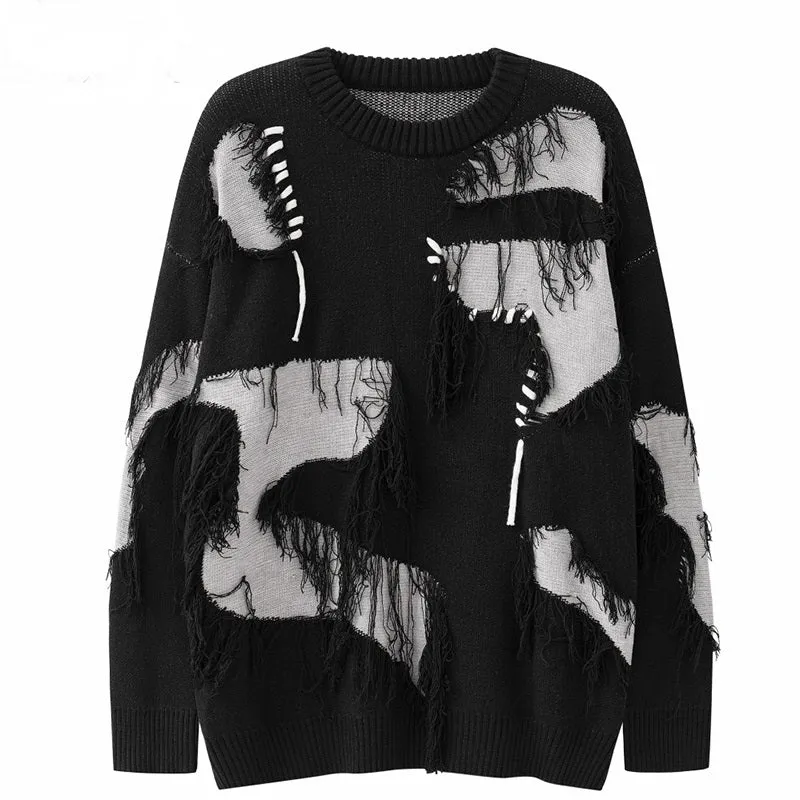 Ripped Sweater, Pullover Unisex