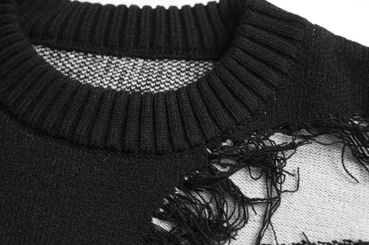 Ripped Sweater, Pullover Unisex