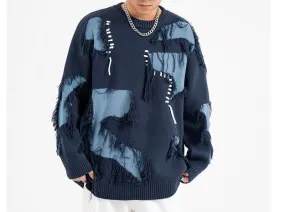 Ripped Sweater, Pullover Unisex