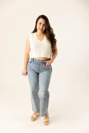 Shandy High Rise Straight Leg Jean