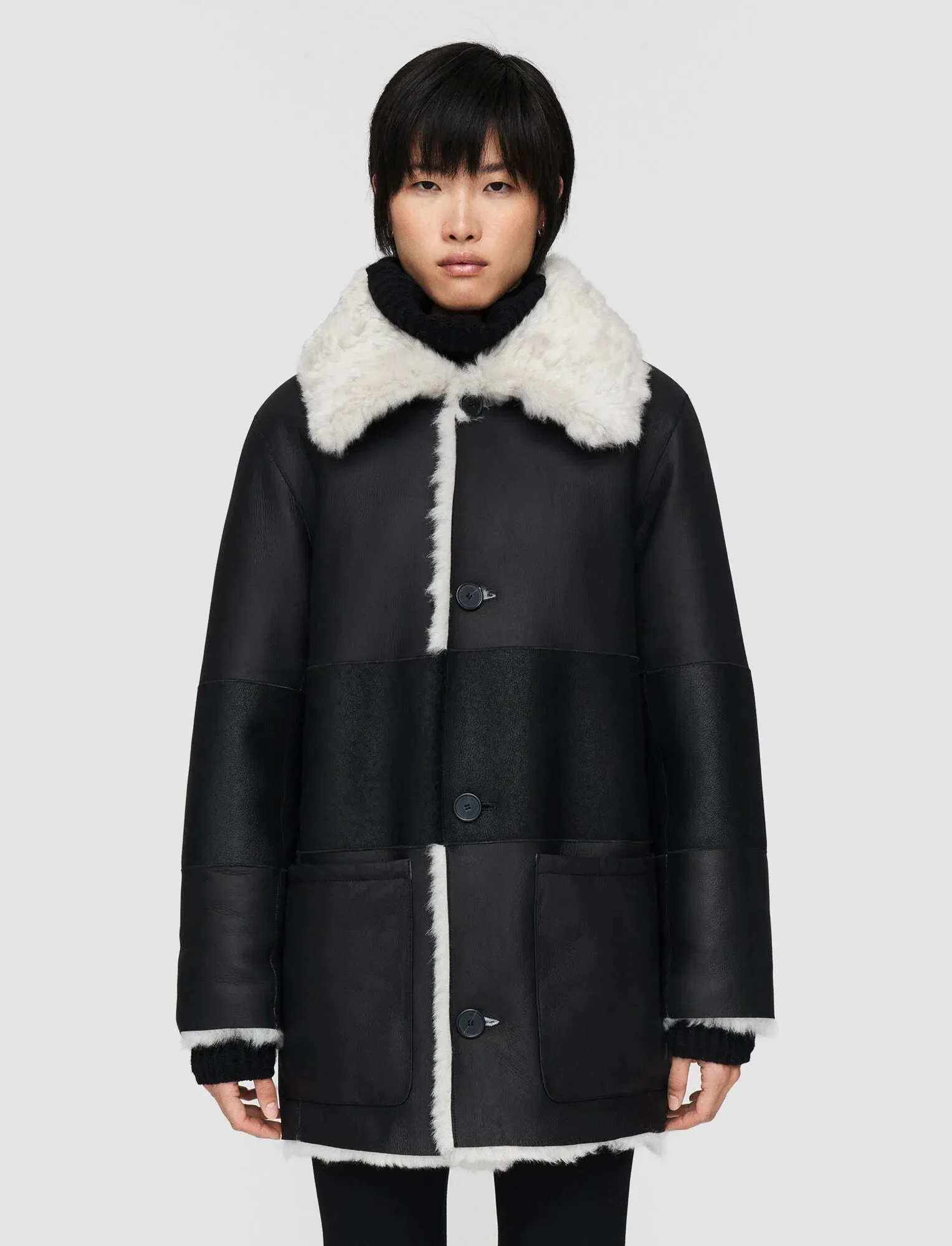 Shearling Collage Abingdon Reversible Coat