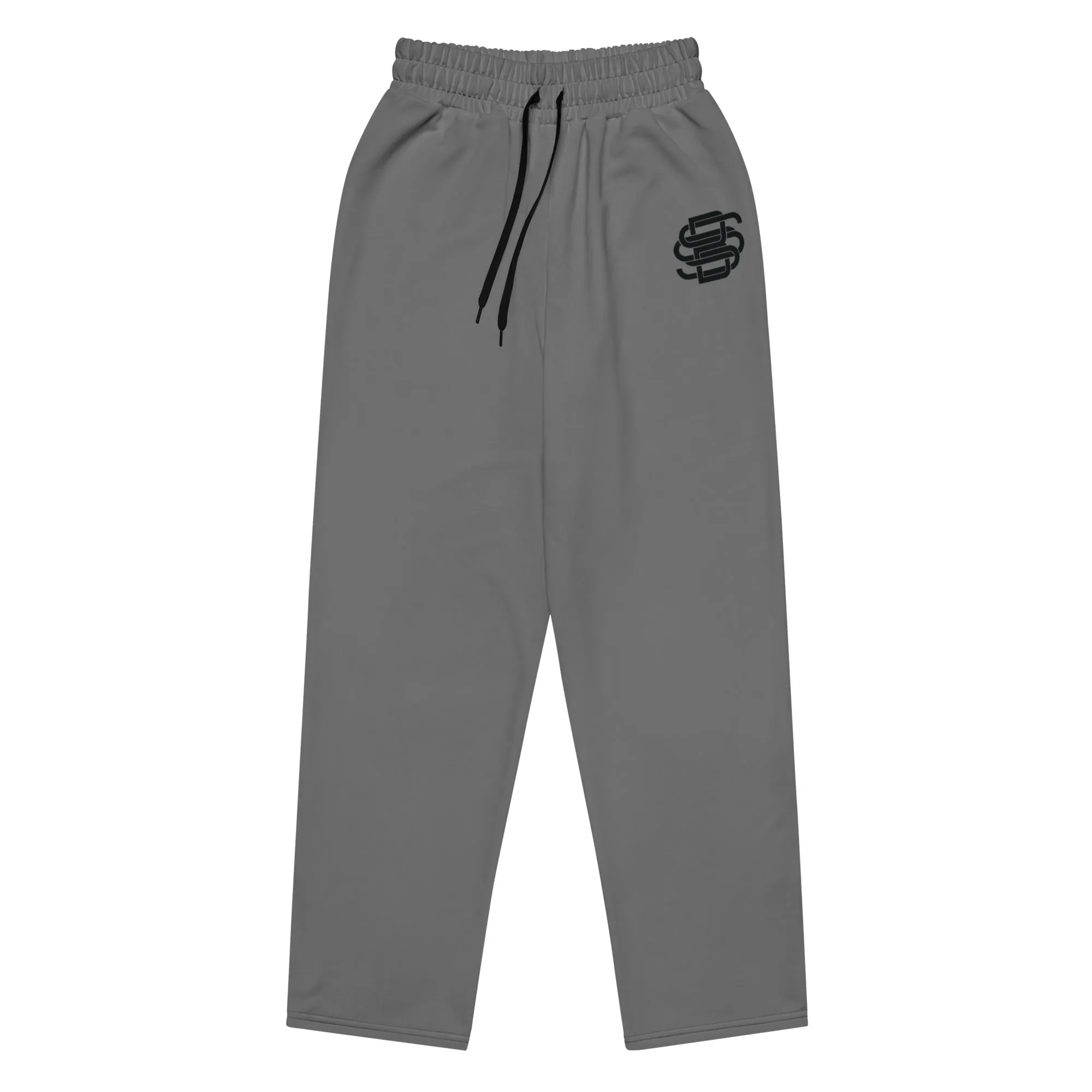 Silent Savage Brand - Wide-leg joggers (grey/wht)