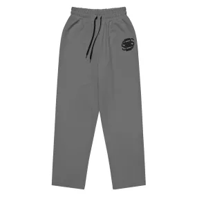 Silent Savage Brand - Wide-leg joggers (grey/wht)
