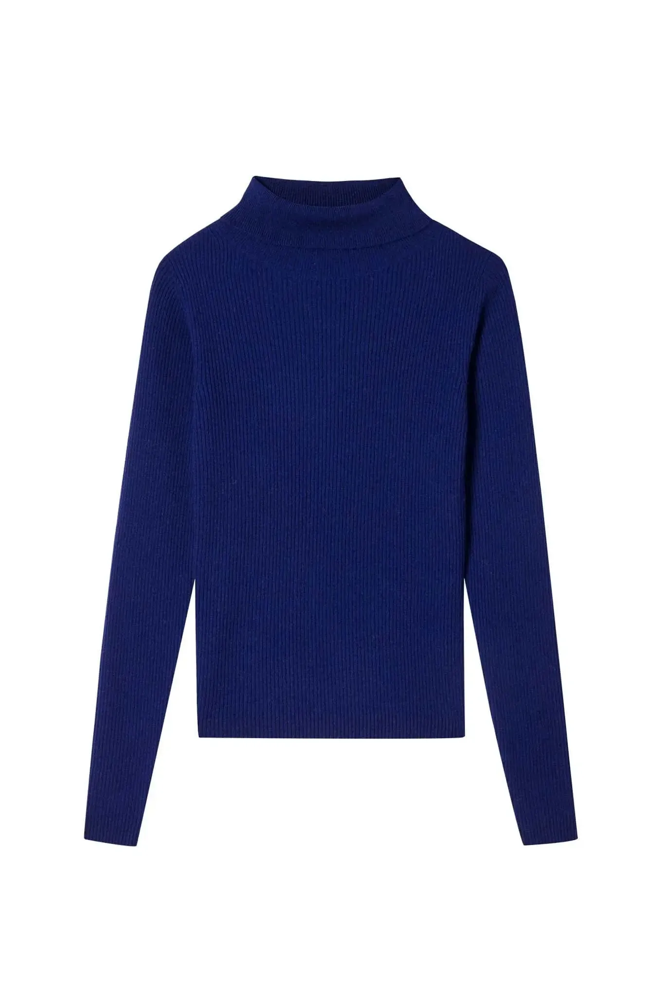 Slim Turtleneck Sweater in Cashmere and Wool