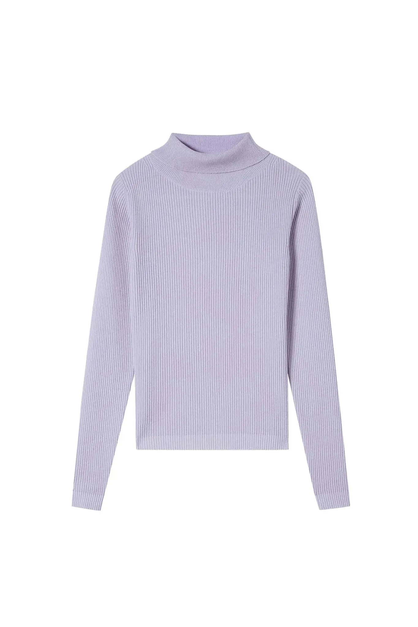 Slim Turtleneck Sweater in Cashmere and Wool
