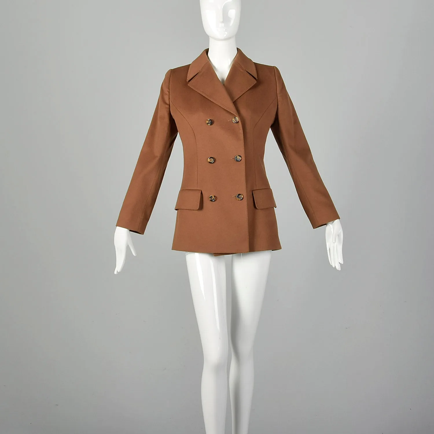 Small-Medium Valentino Brown Cashmere Coat