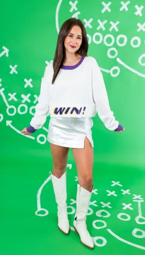 Sparkle City: Bedazzled WIN Crop Sweater