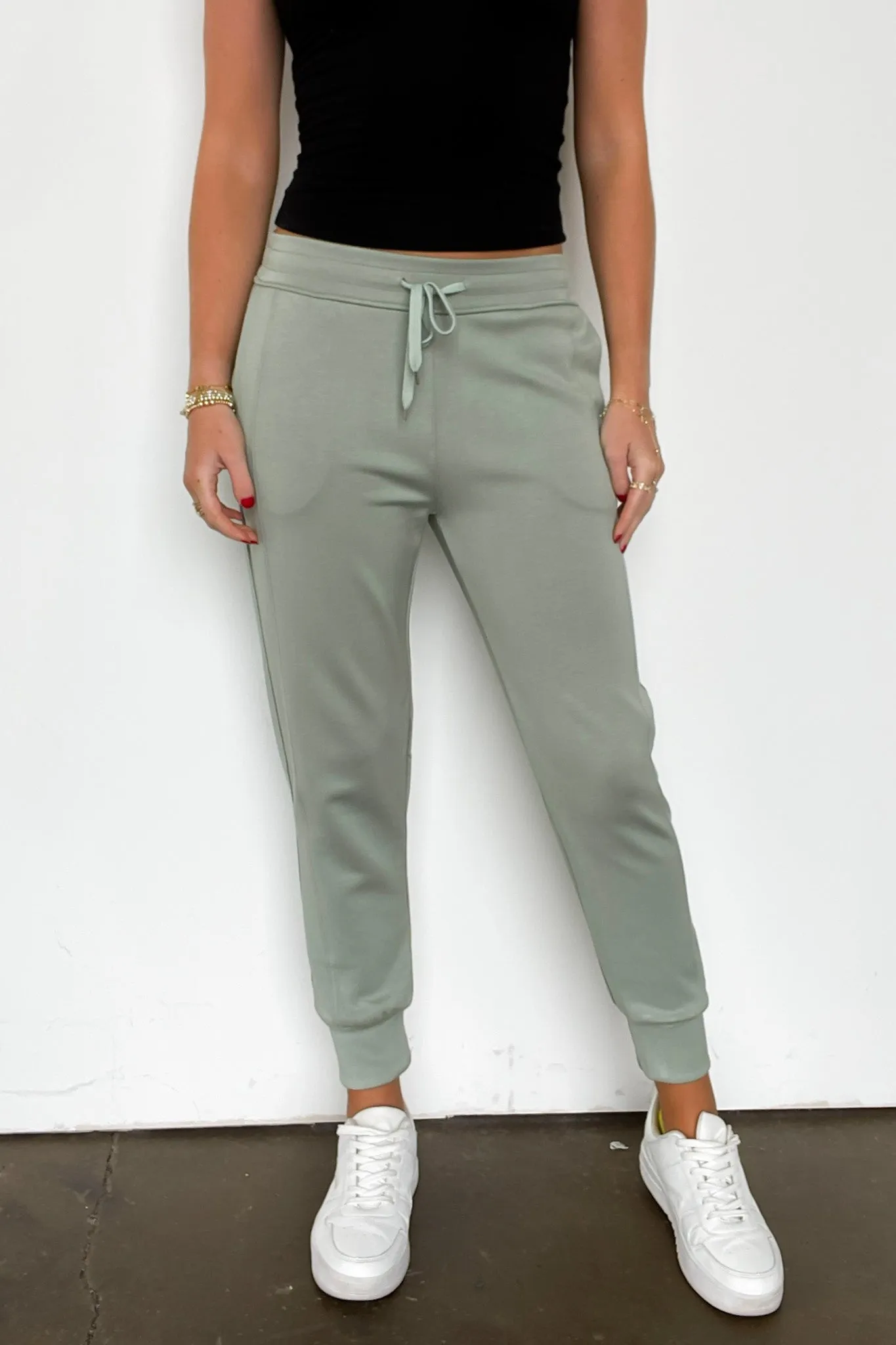 Sporty Chic Scuba Knit Joggers