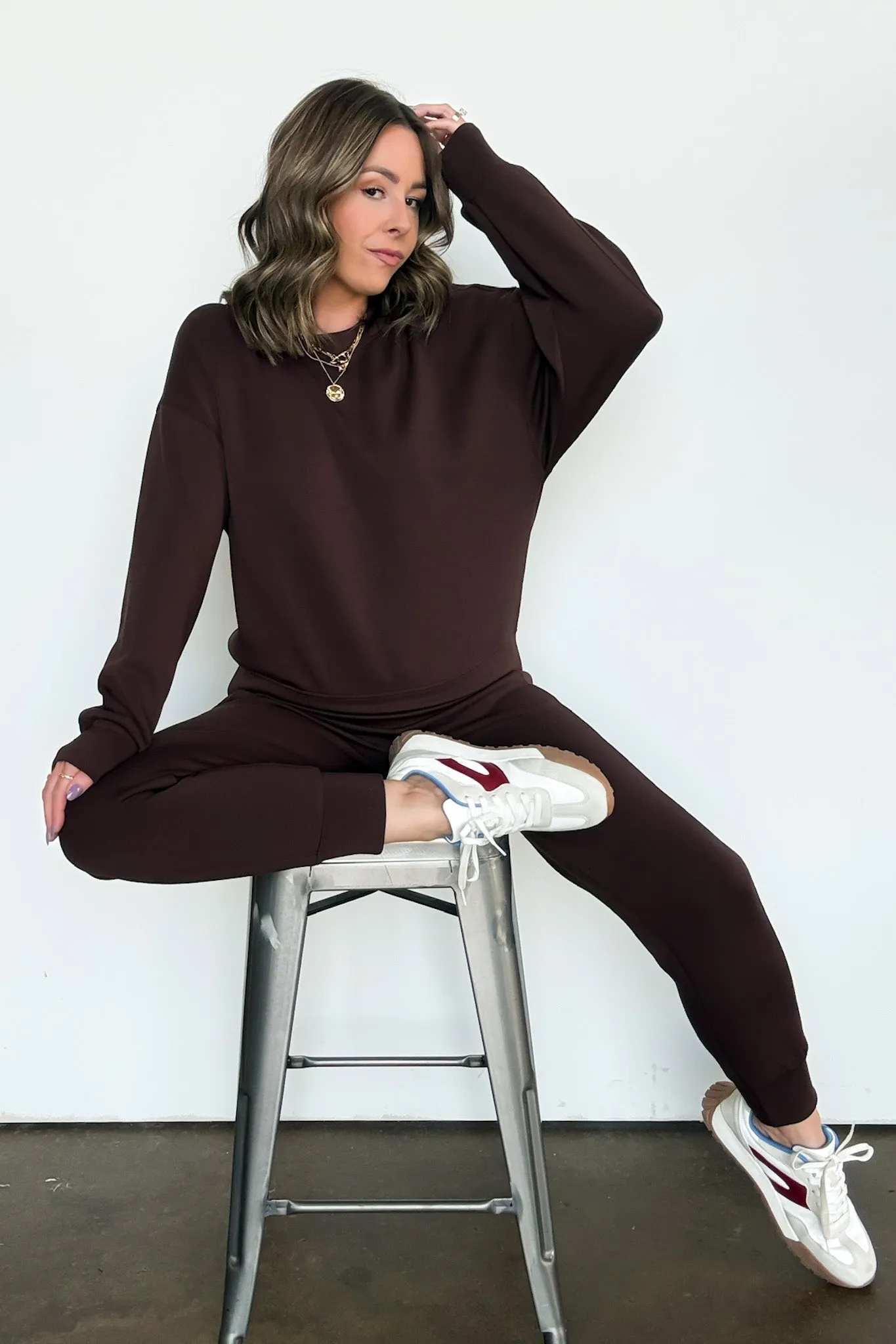 Sporty Chic Scuba Knit Joggers