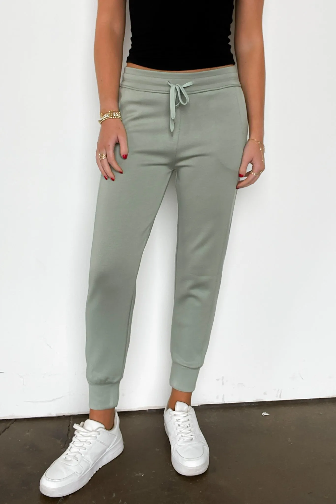 Sporty Chic Scuba Knit Joggers