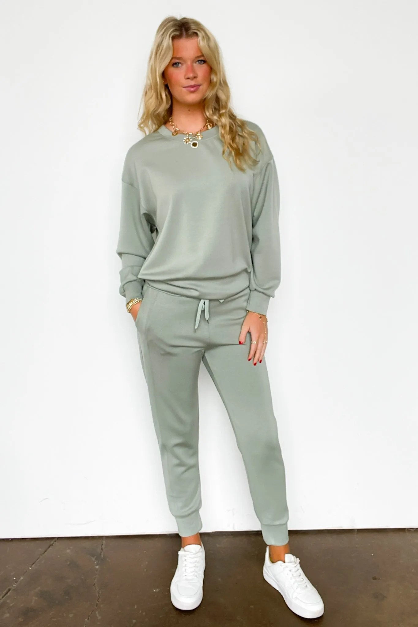Sporty Chic Scuba Knit Joggers