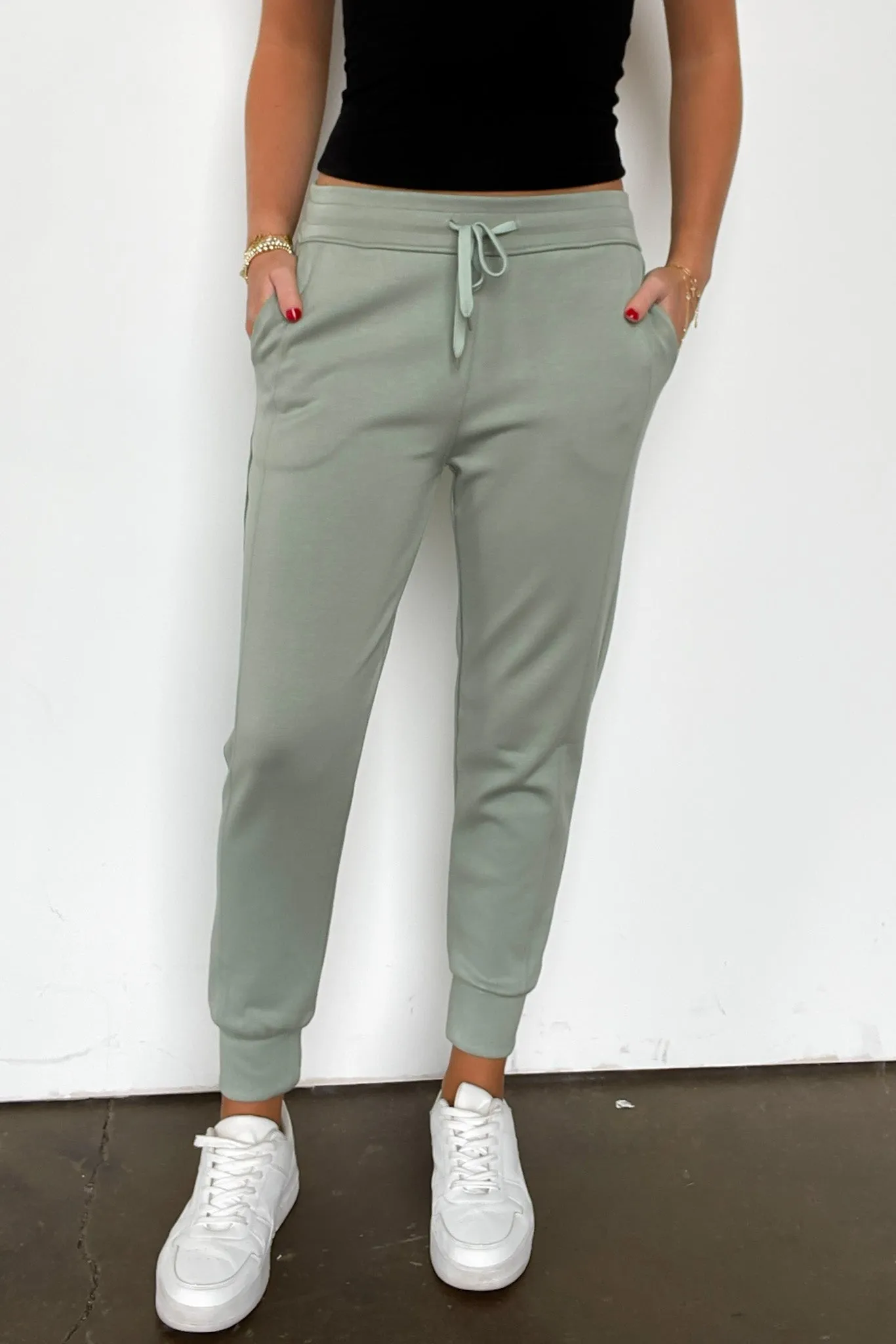 Sporty Chic Scuba Knit Joggers