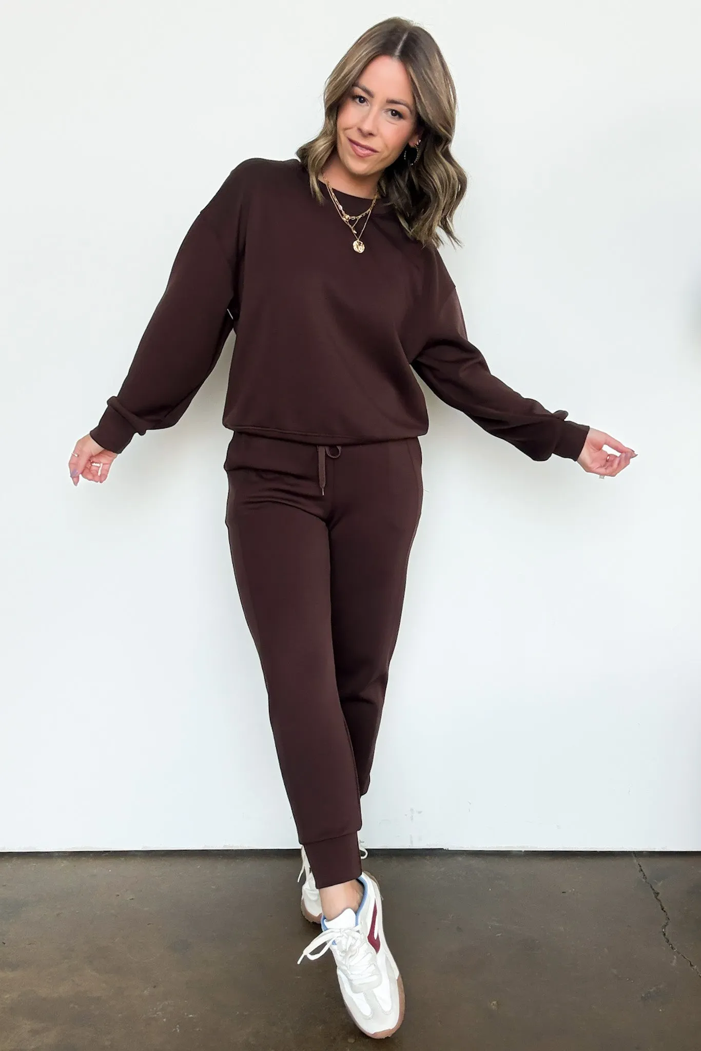 Sporty Chic Scuba Knit Joggers