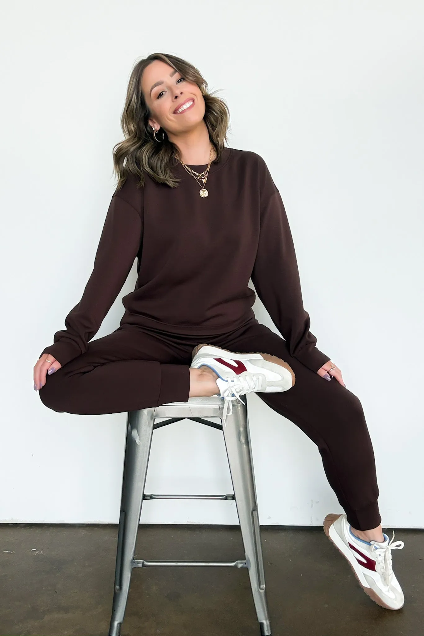 Sporty Chic Scuba Knit Joggers