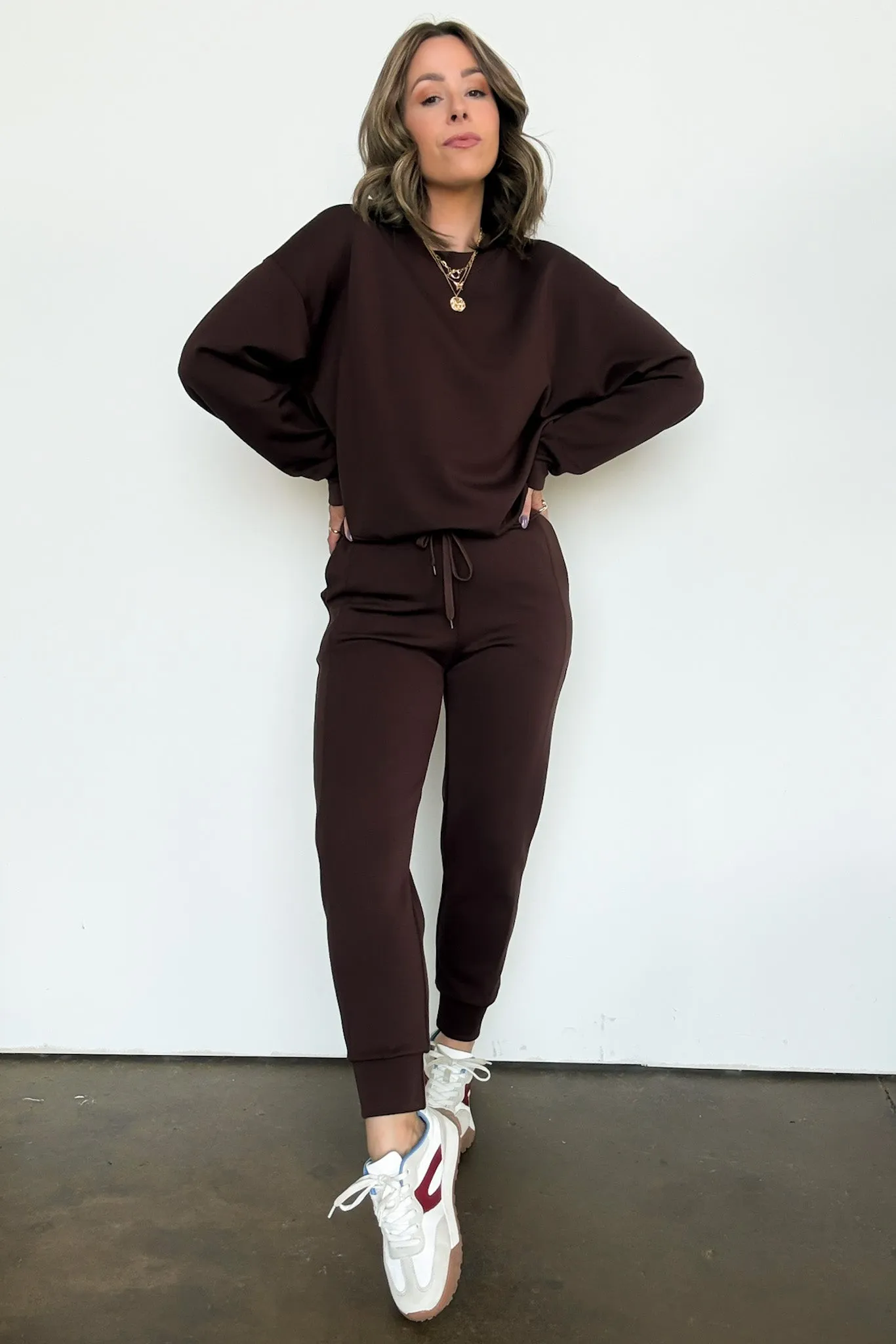 Sporty Chic Scuba Knit Joggers