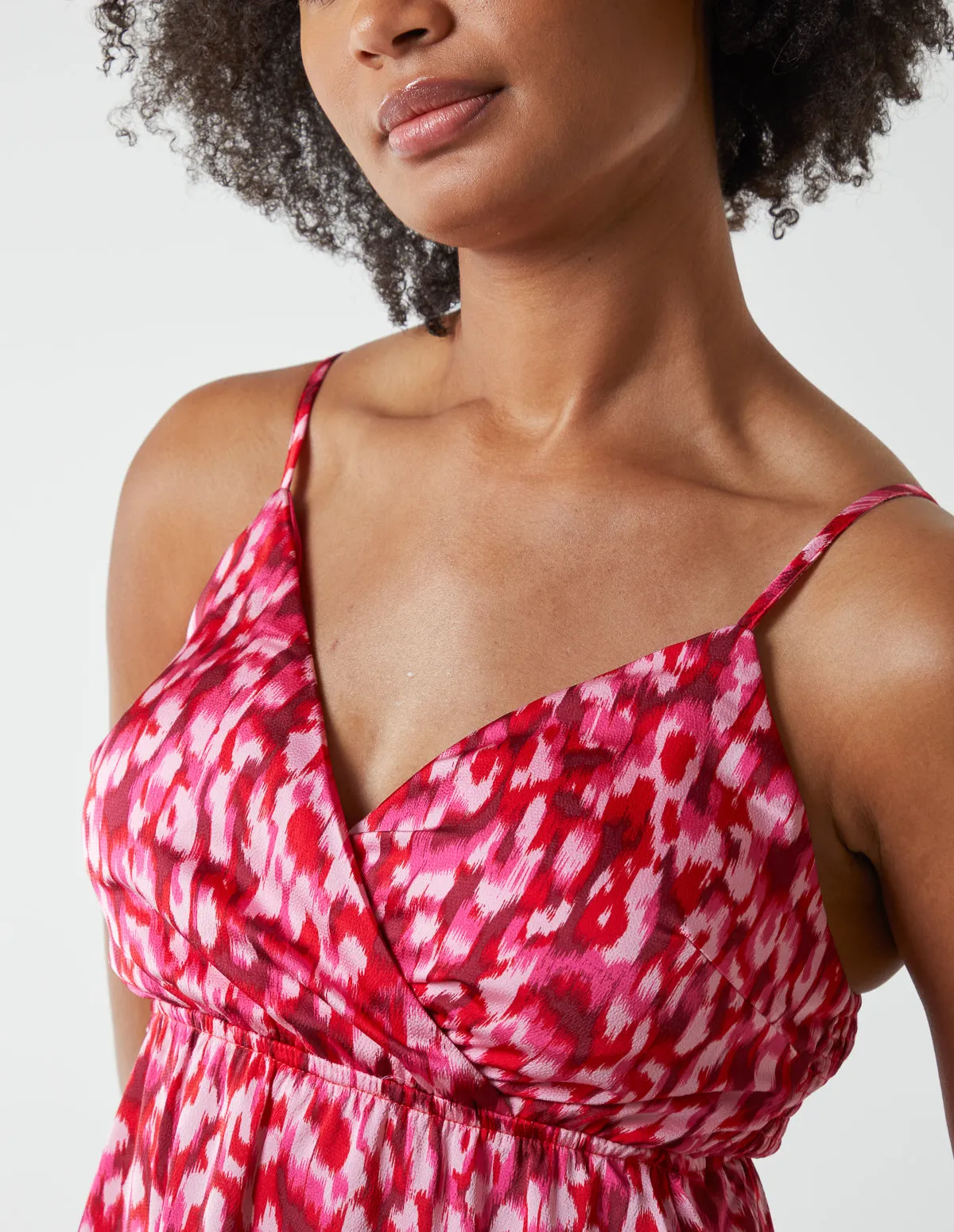 Strappy Wrap Over Mini Dress