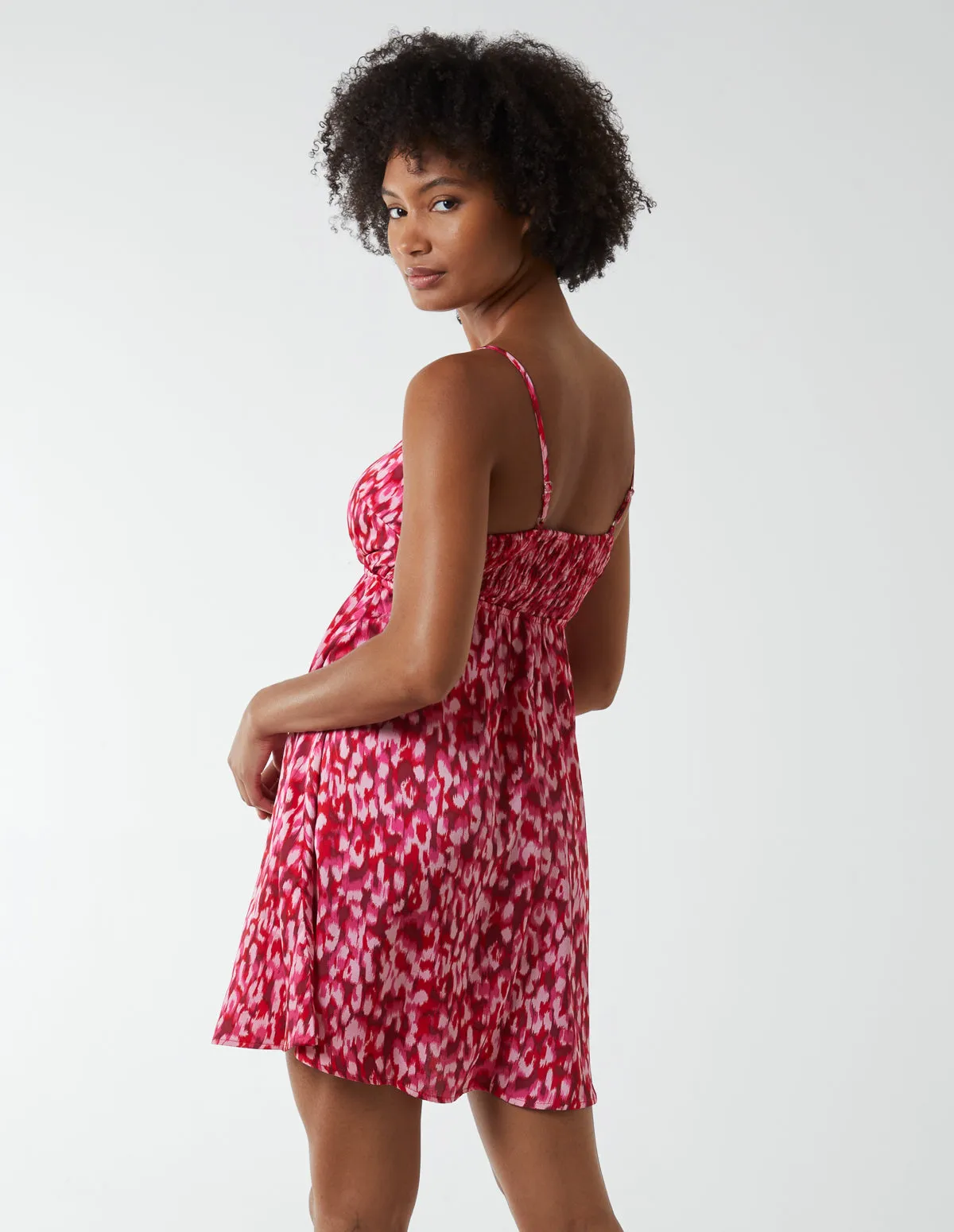 Strappy Wrap Over Mini Dress