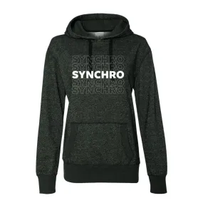 SYNCHRO Women's French Terry Glitter Hoodie