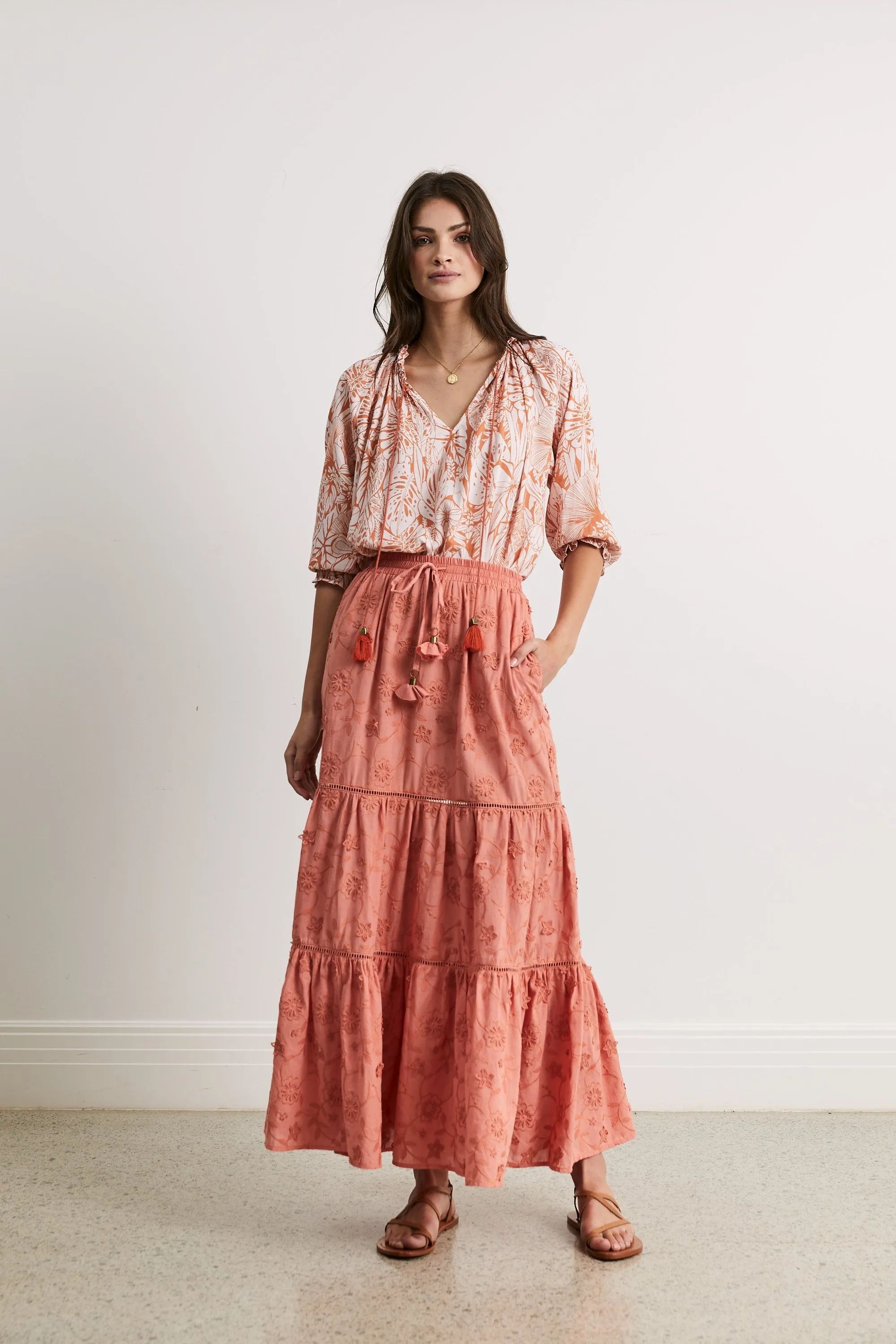 Tabitha Tiered Maxi Skirt