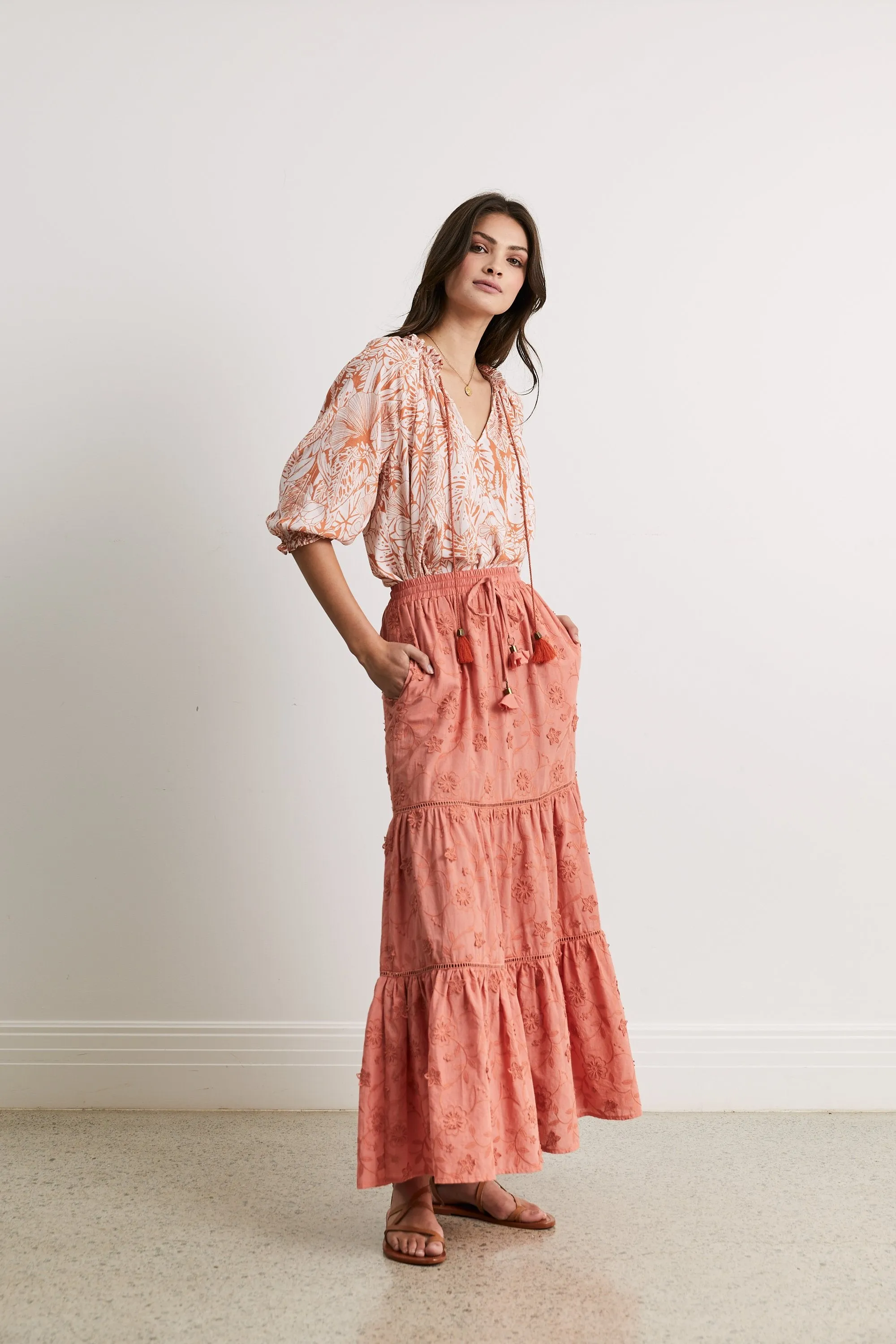 Tabitha Tiered Maxi Skirt