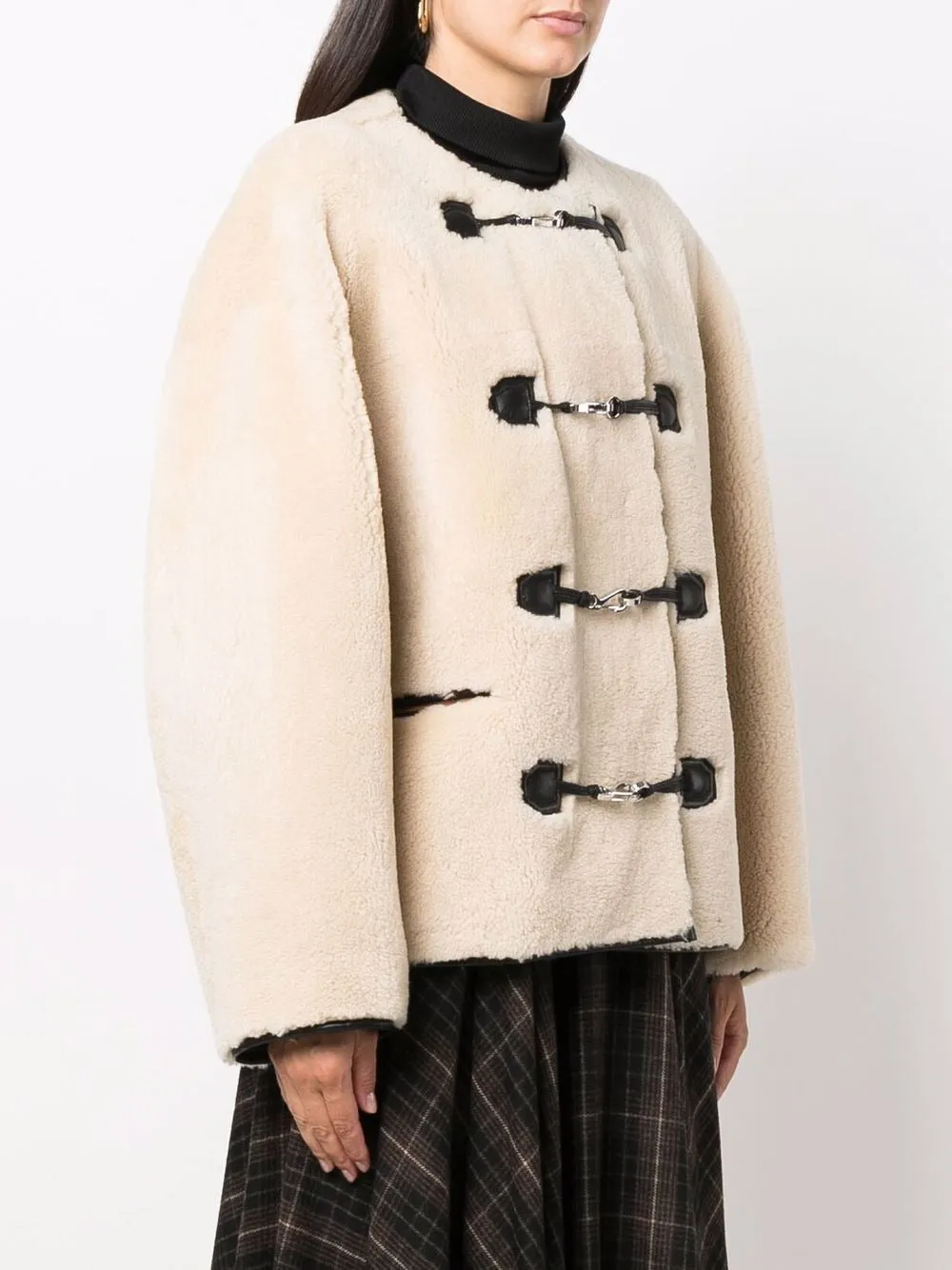 Teddy Shearling Clasp Jacket