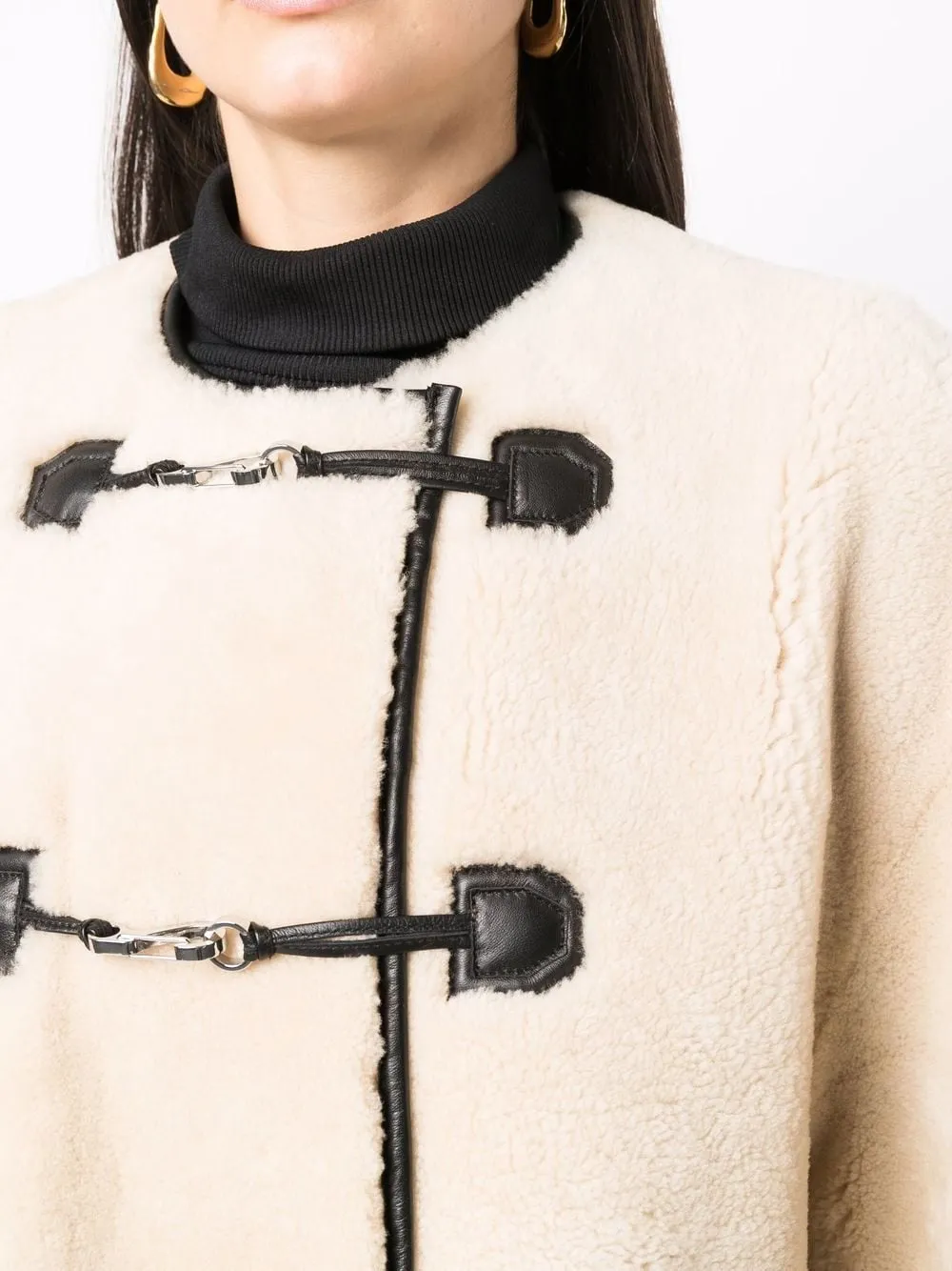 Teddy Shearling Clasp Jacket