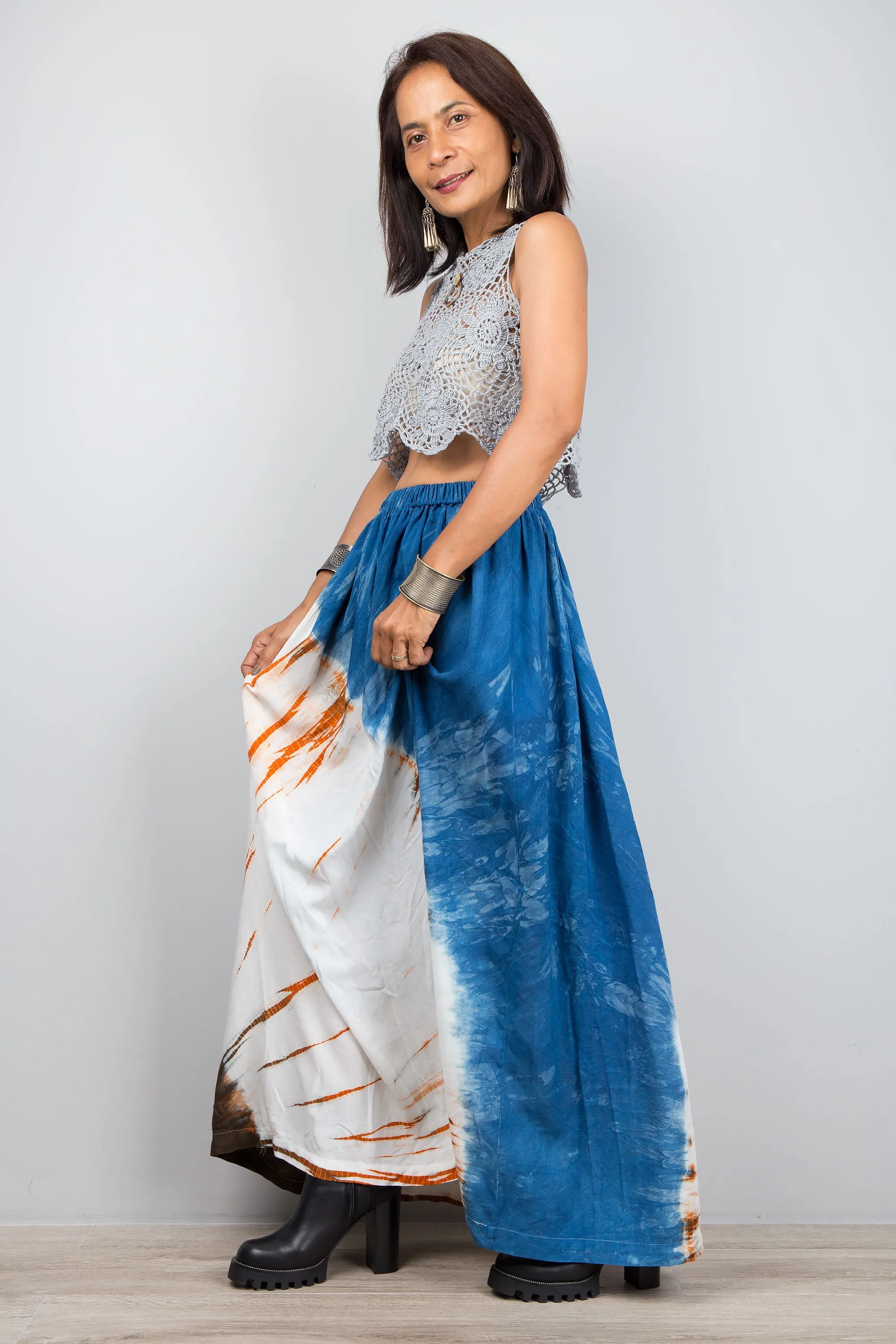Tie Dye Shibori Skirt