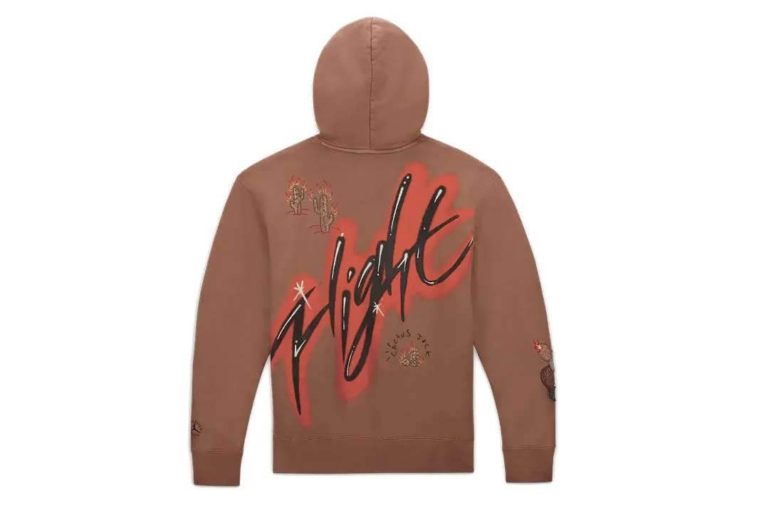 Travis Scott x Jordan Flight Graphic Hoodie Archaeo Brown