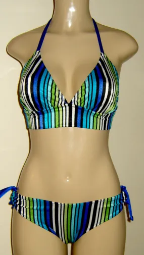 Triangle halter bikini top | Hipster bikini bottom