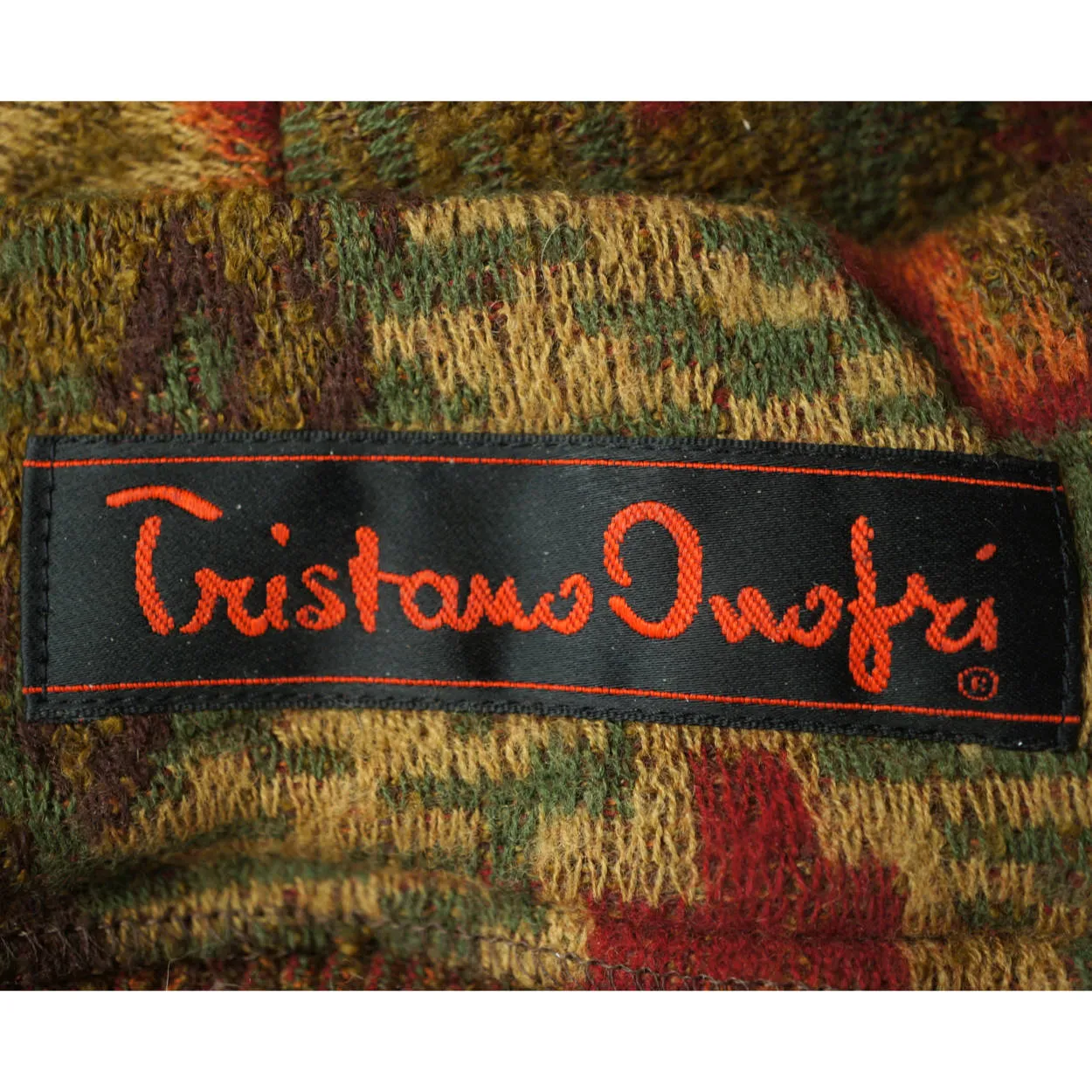Tristano Onofri Dress Wool Knit Size 8 Medium Italian German Design