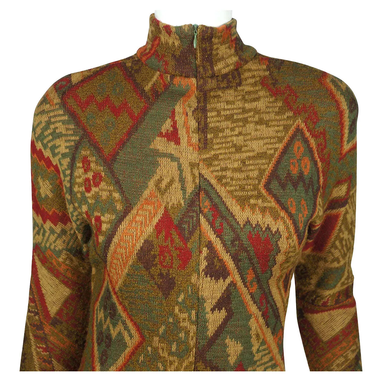 Tristano Onofri Dress Wool Knit Size 8 Medium Italian German Design