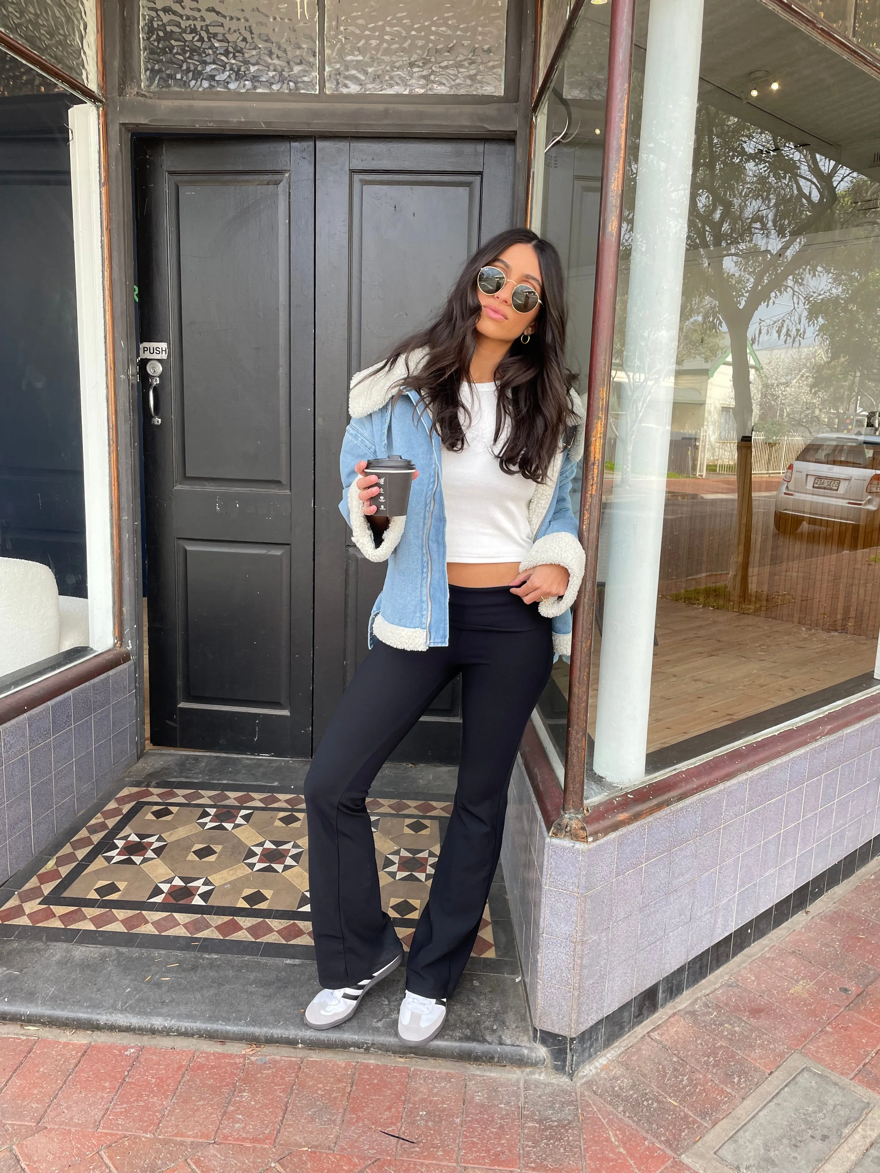Tyra Denim Sherpa Jacket