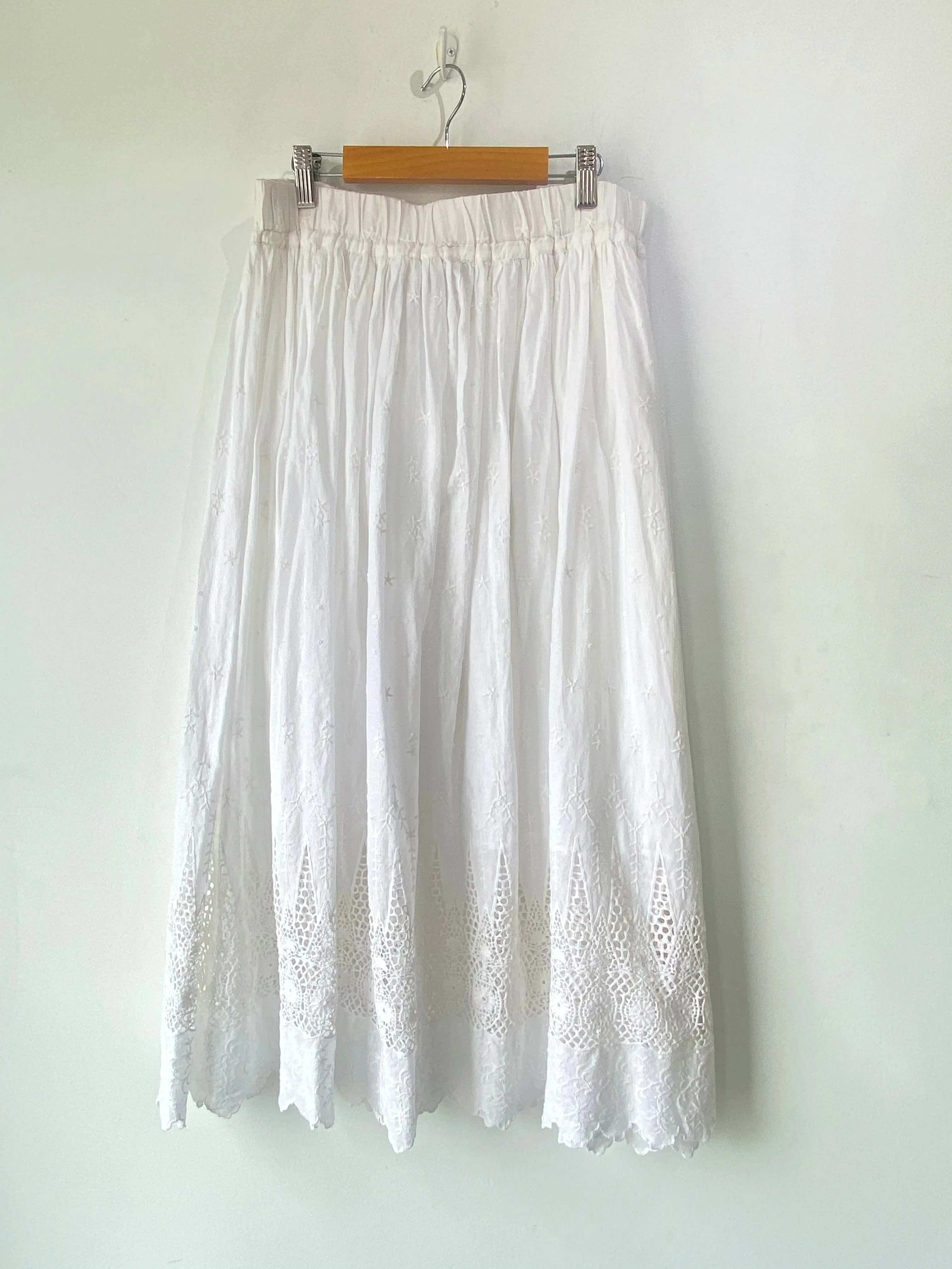Ulla Johnson White Lace Skirt