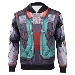 Valorant Breach Cosplay Costume Hoodie Coat Halloween Carnival Suit