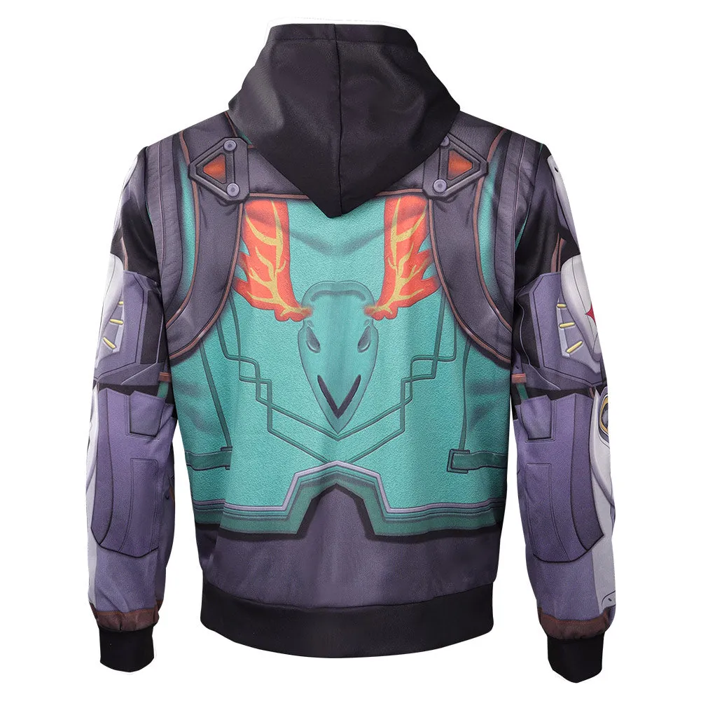 Valorant Breach Cosplay Costume Hoodie Coat Halloween Carnival Suit