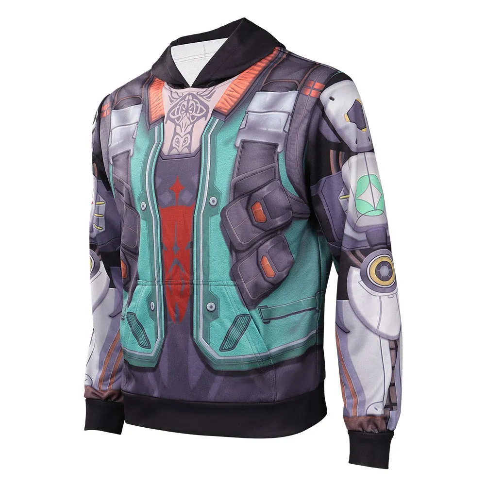 Valorant Breach Cosplay Costume Hoodie Coat Halloween Carnival Suit
