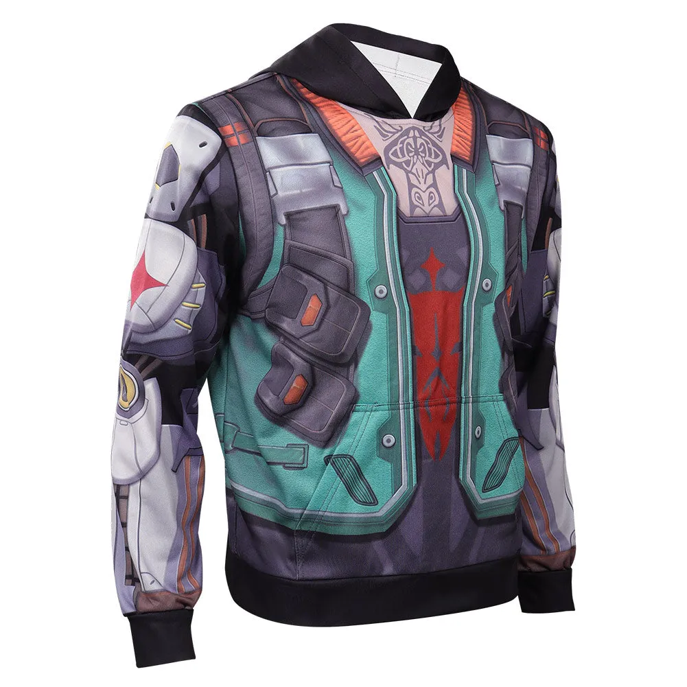 Valorant Breach Cosplay Costume Hoodie Coat Halloween Carnival Suit