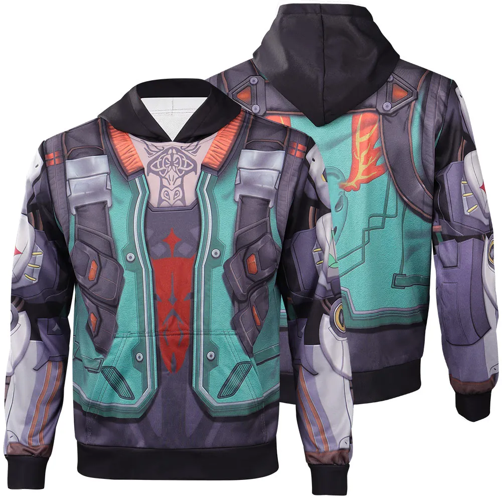 Valorant Breach Cosplay Costume Hoodie Coat Halloween Carnival Suit