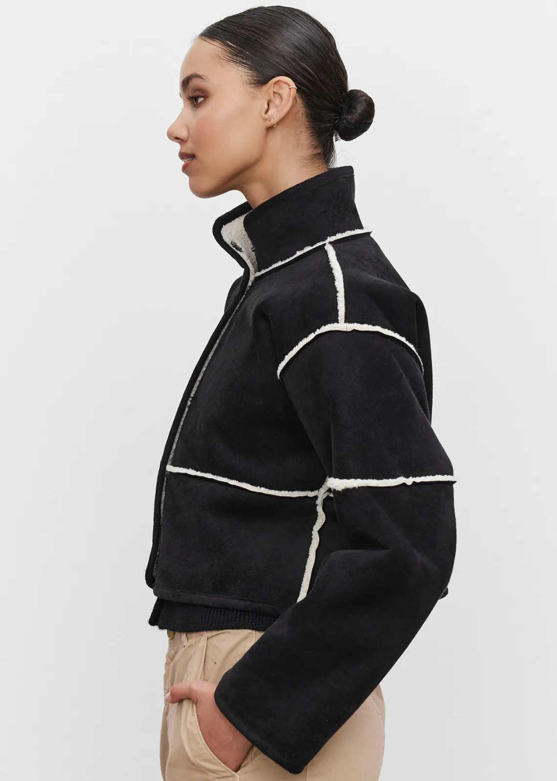 Velvet Kelly Lux Sherpa Reversible Jacket