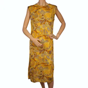 Vintage 1960s Silk Knit Dress by Luisa Spagnoli Perugia Italy Size M L