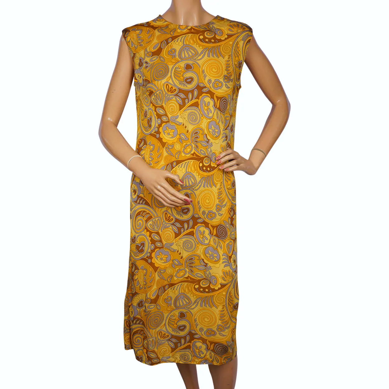 Vintage 1960s Silk Knit Dress by Luisa Spagnoli Perugia Italy Size M L